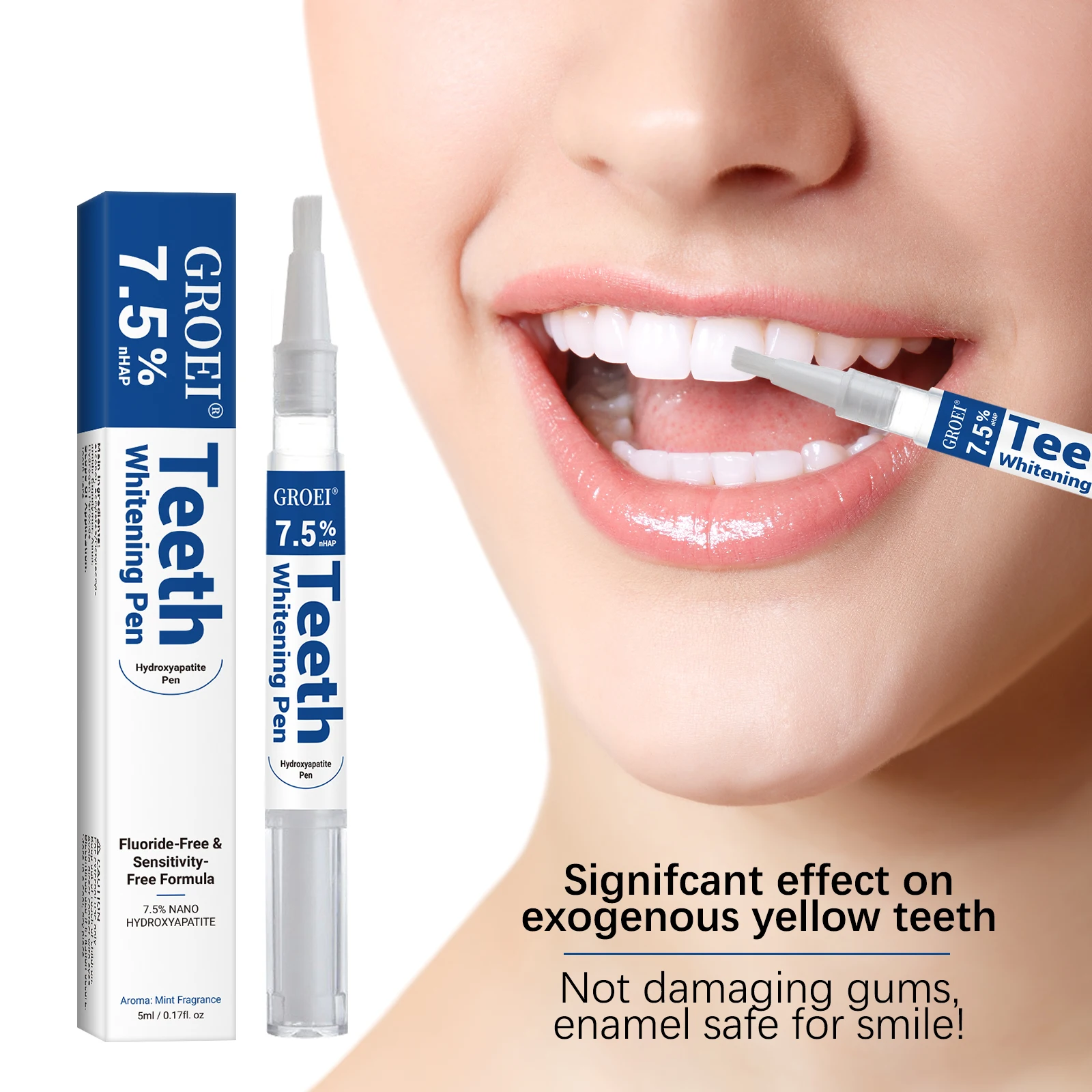 Teeth Paint Whitening - Caneta branqueadora de dente hidroxapatite, caneta