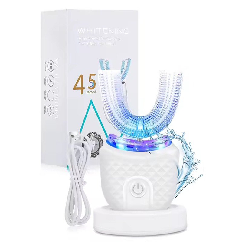 Teeth Whitening Kit With Light - U-Shaped Escova Elétrica Automática, Cuidados Dentários