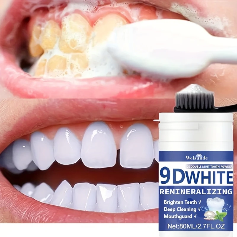 Teeth Paint Whitening - Pó Dental Remineralizante 9D com Hidroxiapatita,