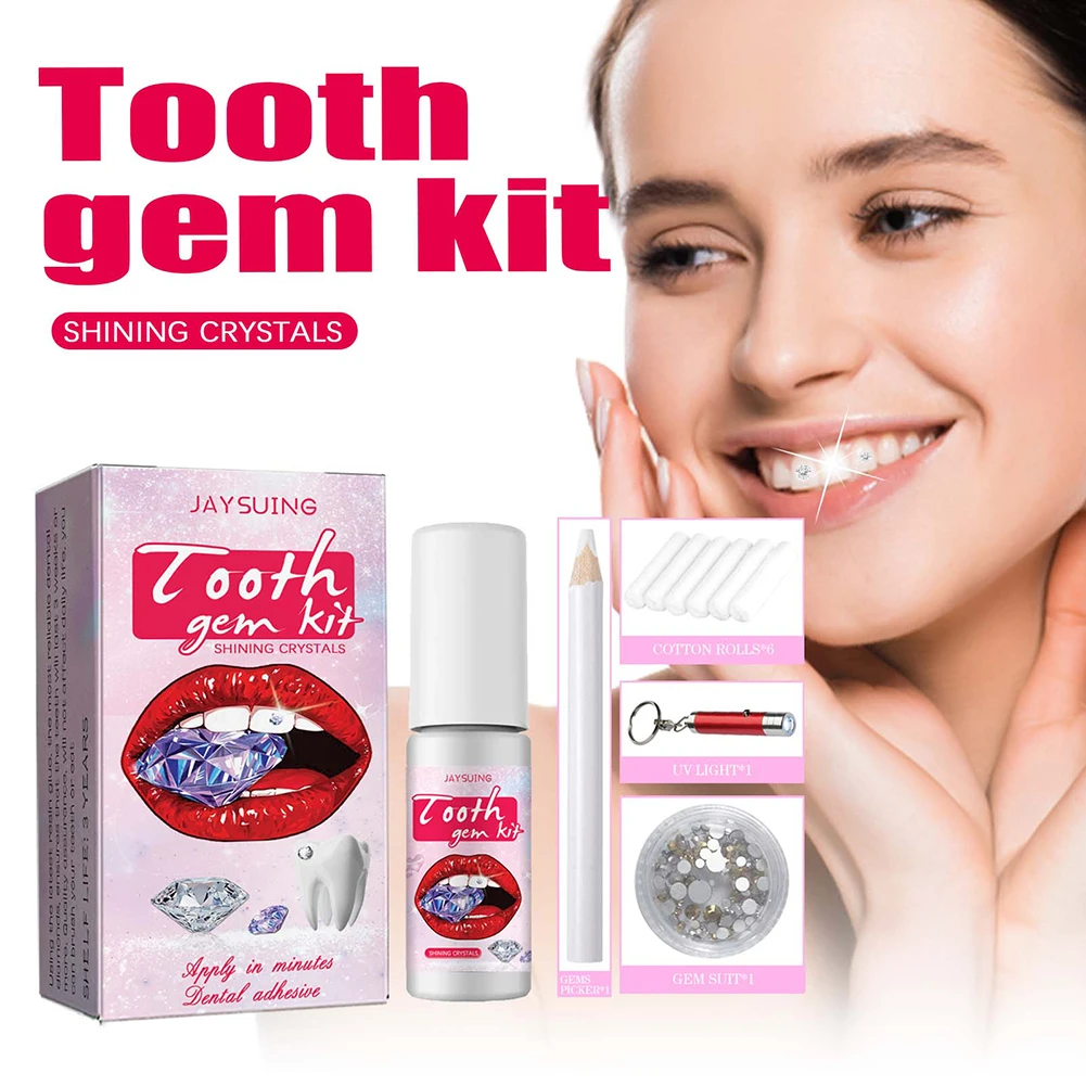 Teeth Whitening Kit With Light - Dente Gems Kit com Cura Cola