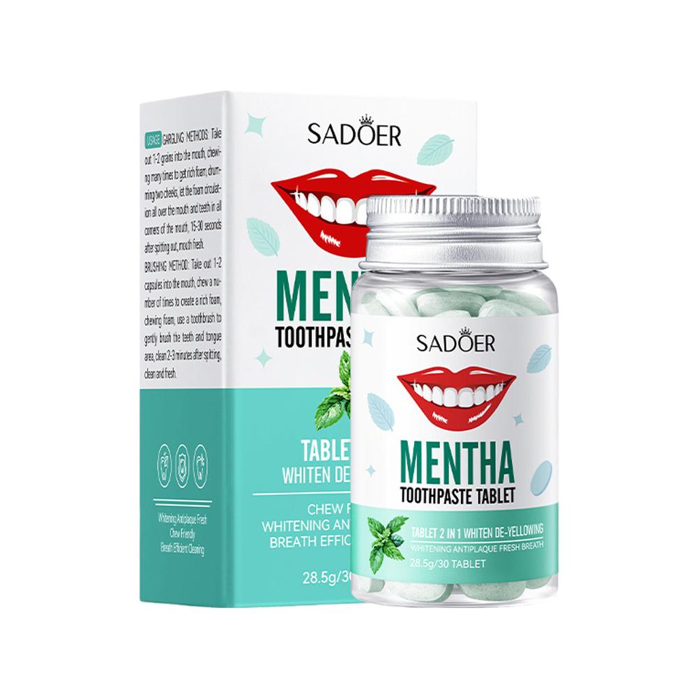 Teeth Whitening Co - Comprimidos de pasta de dente sólida