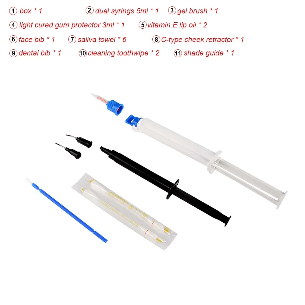 Kit de clareamento dental para - Teeth Whitening Gel Syringes avaliação e preço