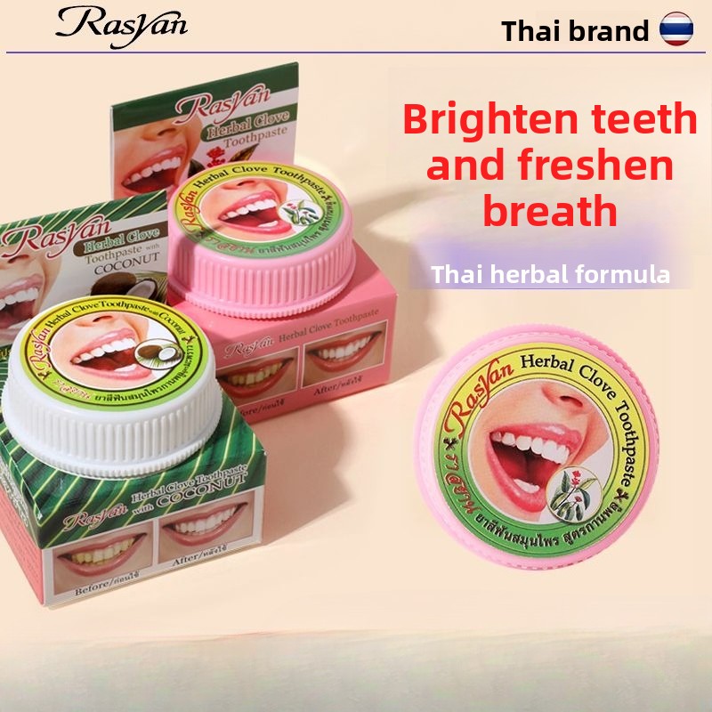 Pó Dental Herbal Rasyan Thai C - Teeth Whitening Co avaliação e preço