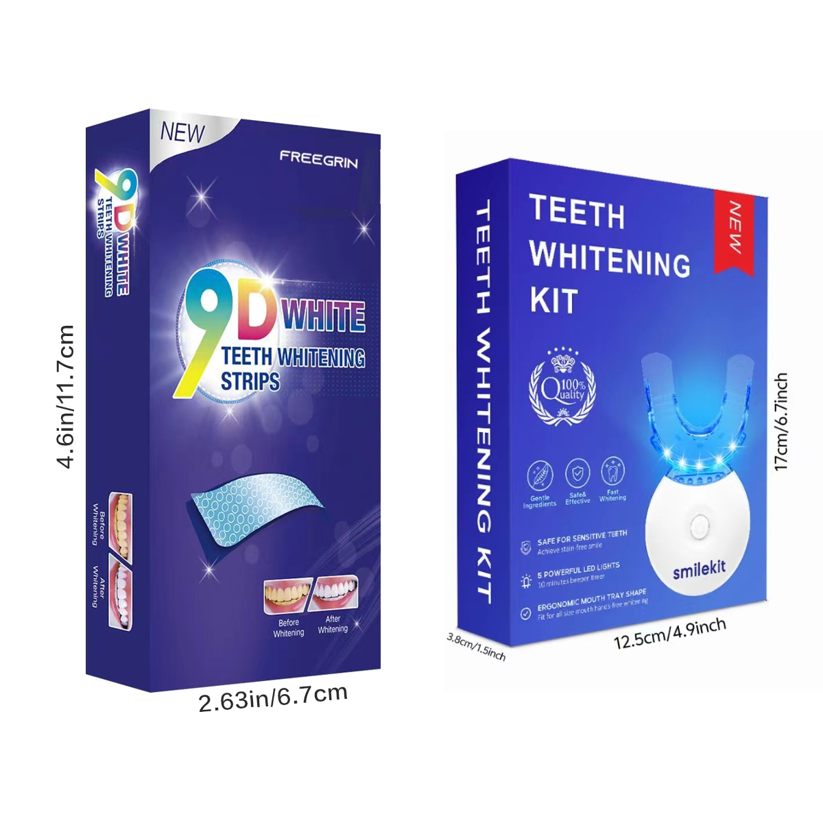 Kit de branqueamento de dentes - Teeth Whitening Kit With Light avaliação e preço