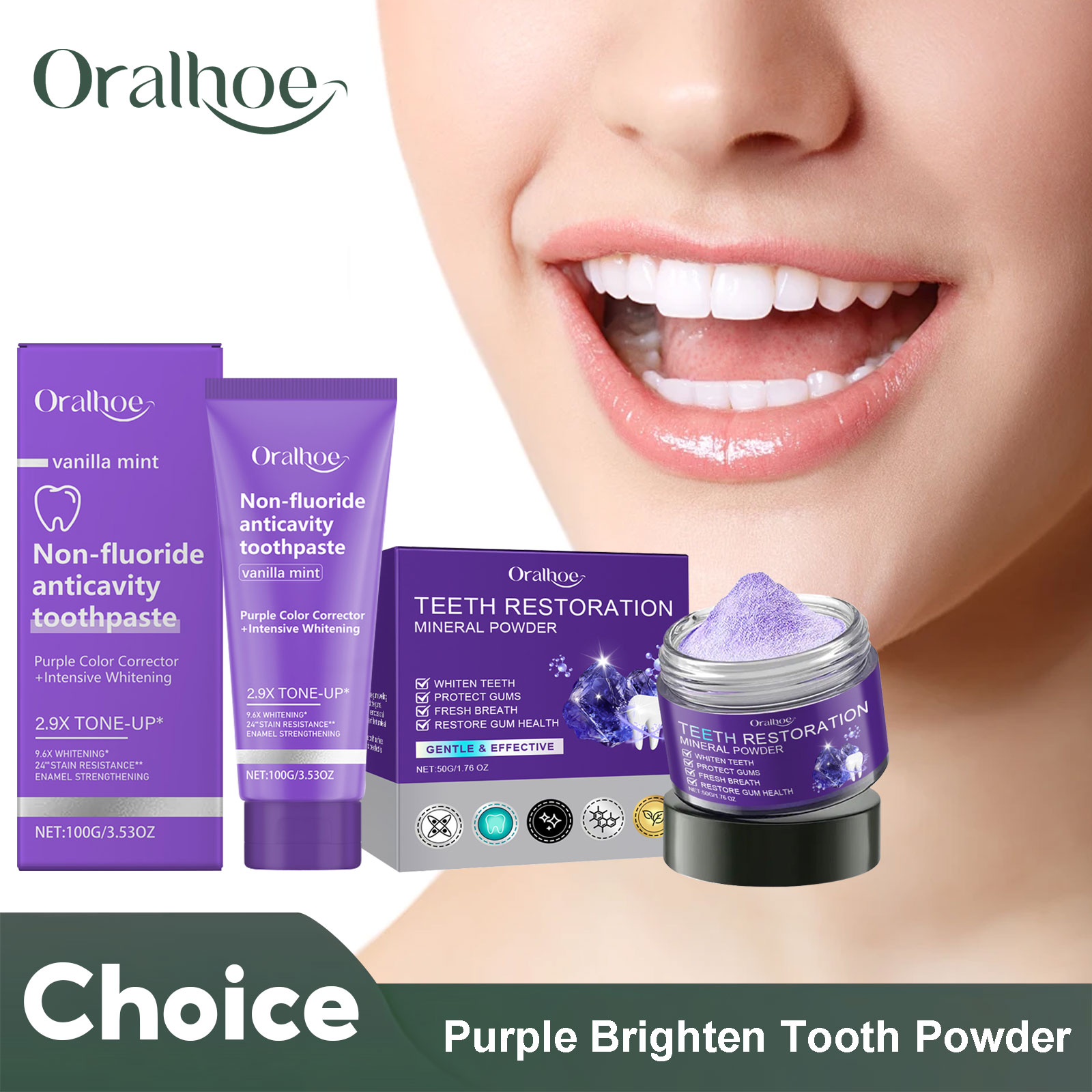 Teeth Restoration Mineral Powd - Teeth Paint Whitening avaliação e preço