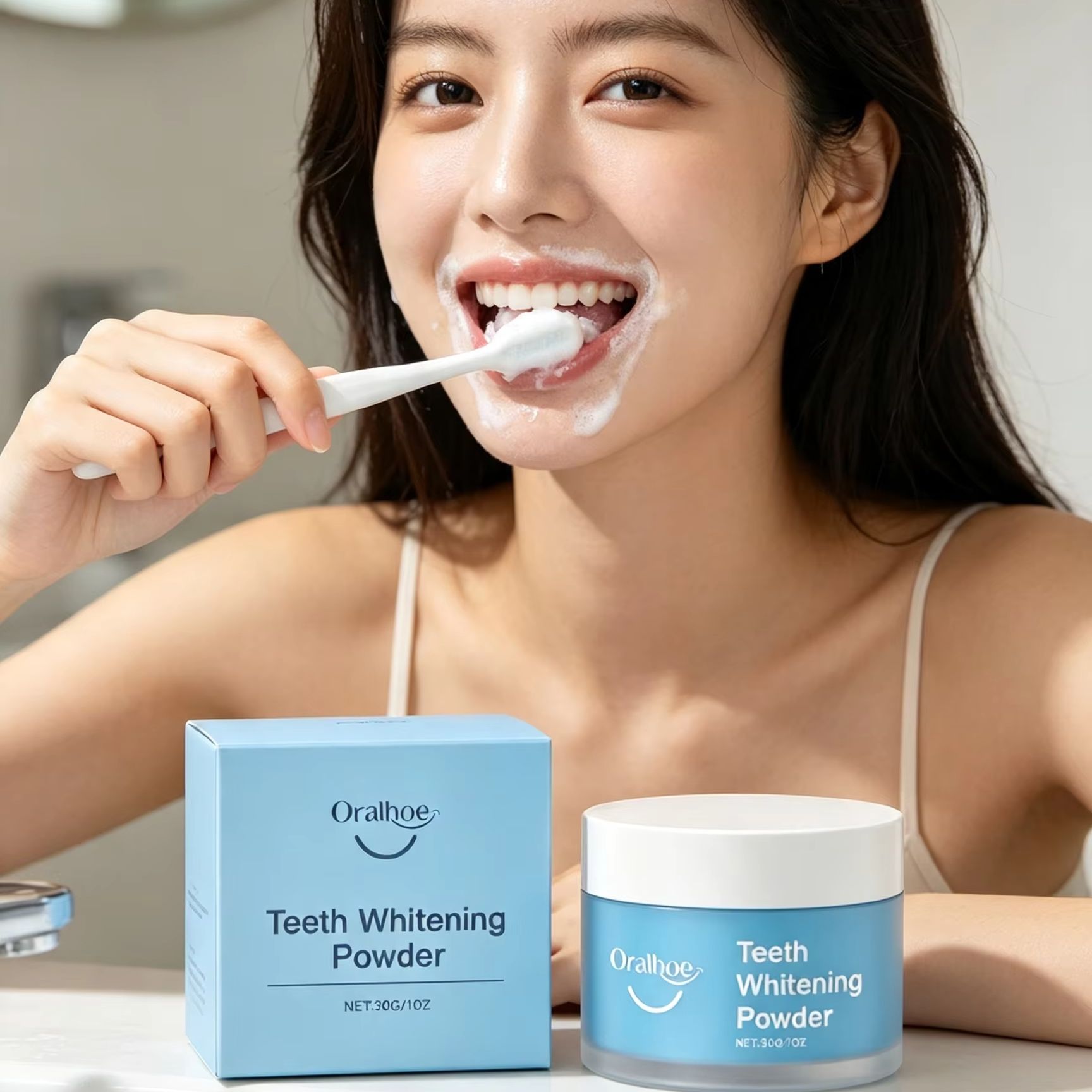 Pó Dental Oralhoe para Escovaç - Teeth Paint Whitening avaliação e preço