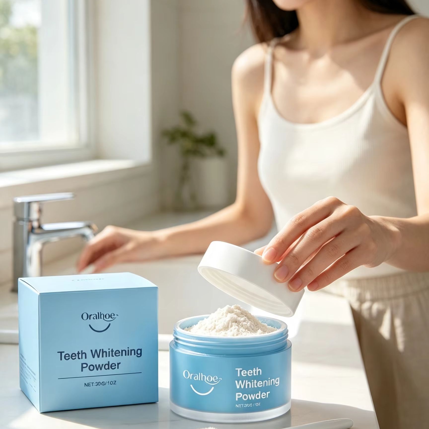 Pó Dental Oralhoe para Escovaç - Teeth Paint Whitening avaliação e preço