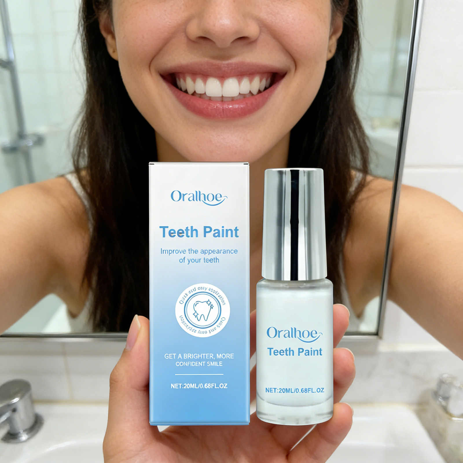 Tinta Clareadora de Dentes 20m - Teeth Paint Whitening avaliação e preço